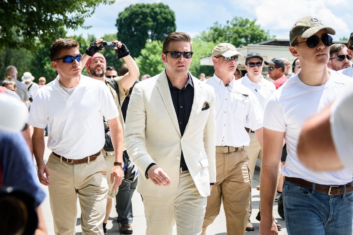 Richard Spencer at the Freedom of Speech rally on June 25, 2017