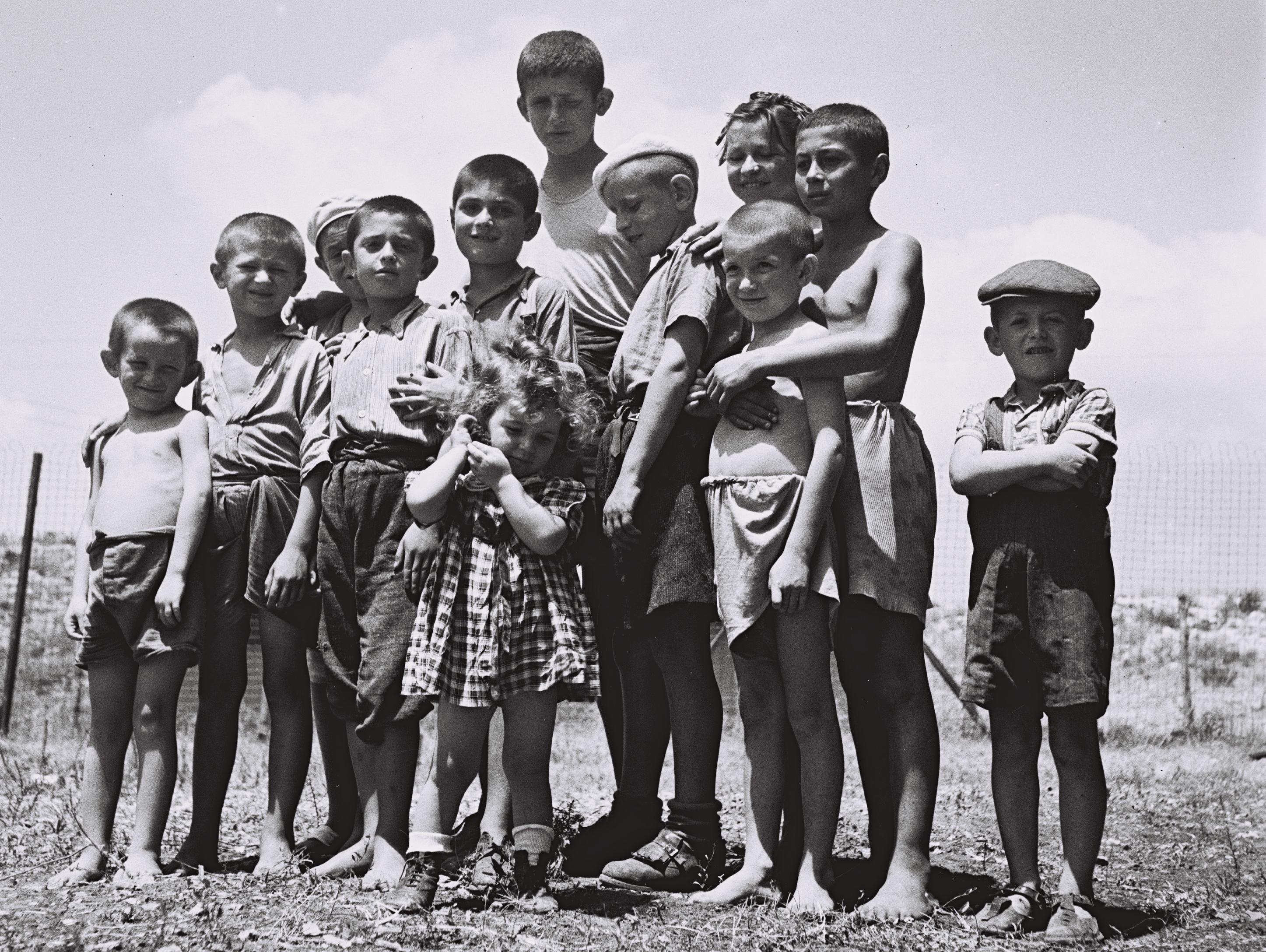 Group of Orphans, Survivors of Atlit Refugee Camp