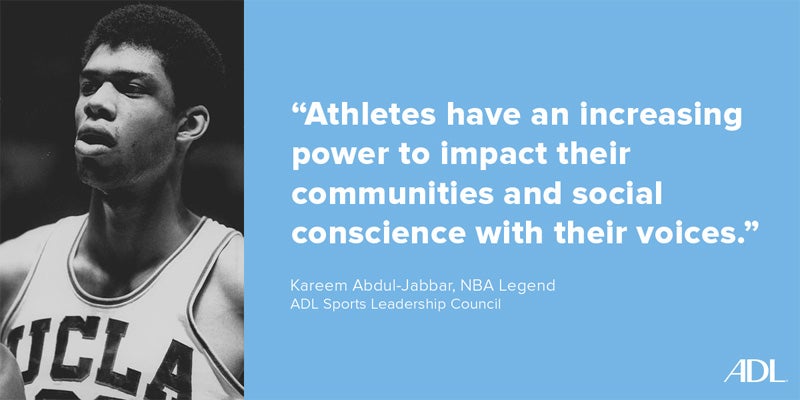 Kareem Abdul-Jabbar quote on athletes and their power to impact