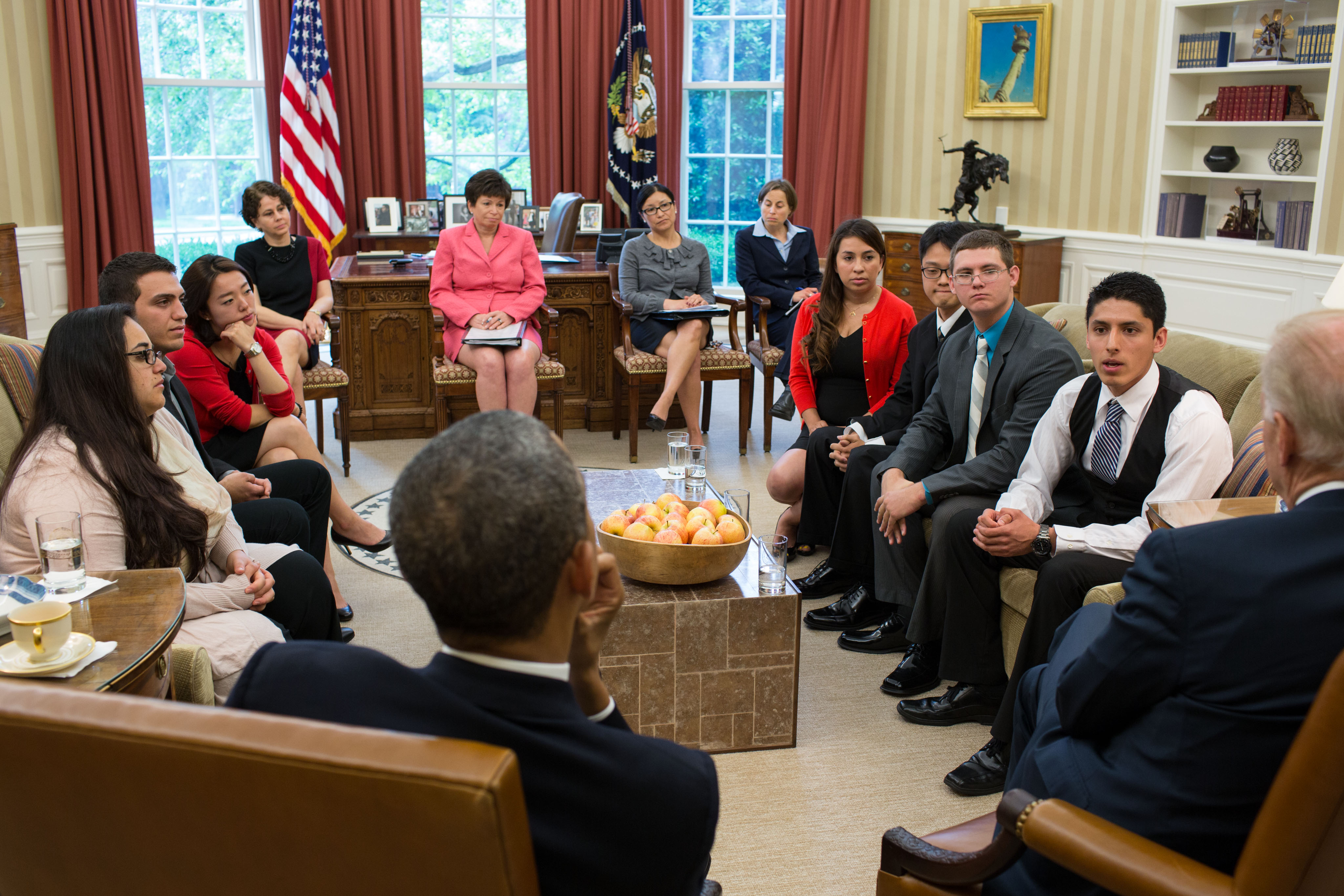 President Obama and VP Joe Biden Meet with DREAMers