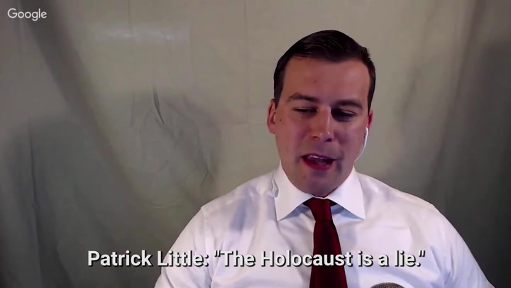 Patrick Little: "The Holocaust is a lie." 