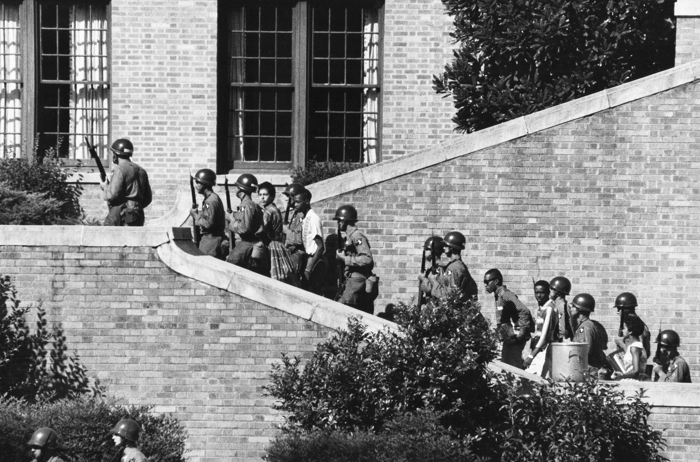 Little Rock Nine Escorted by 101st Airborne Division