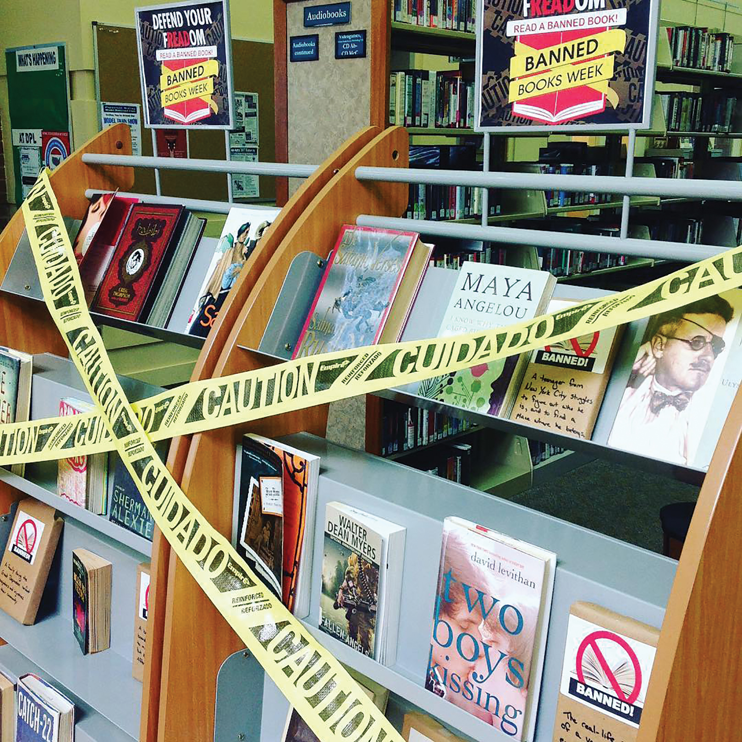 Derry Public Library Banned Books Display