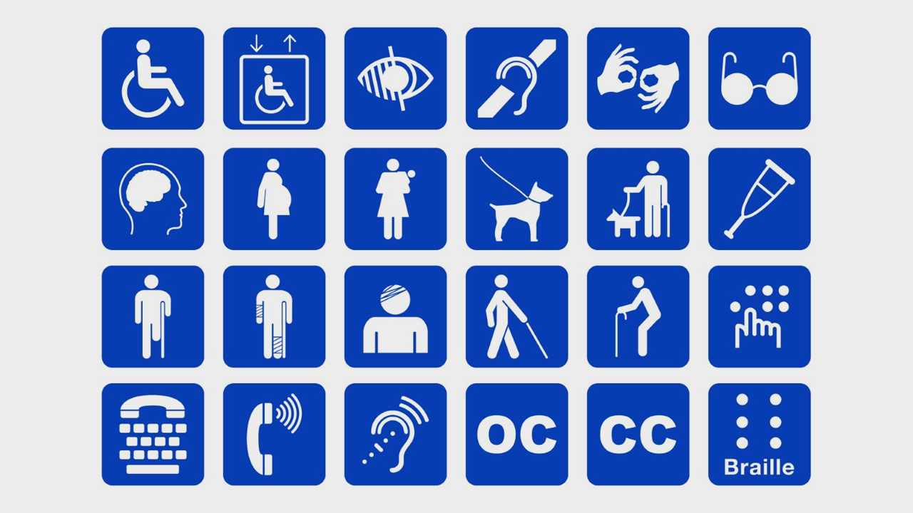 Disability accessibility icons