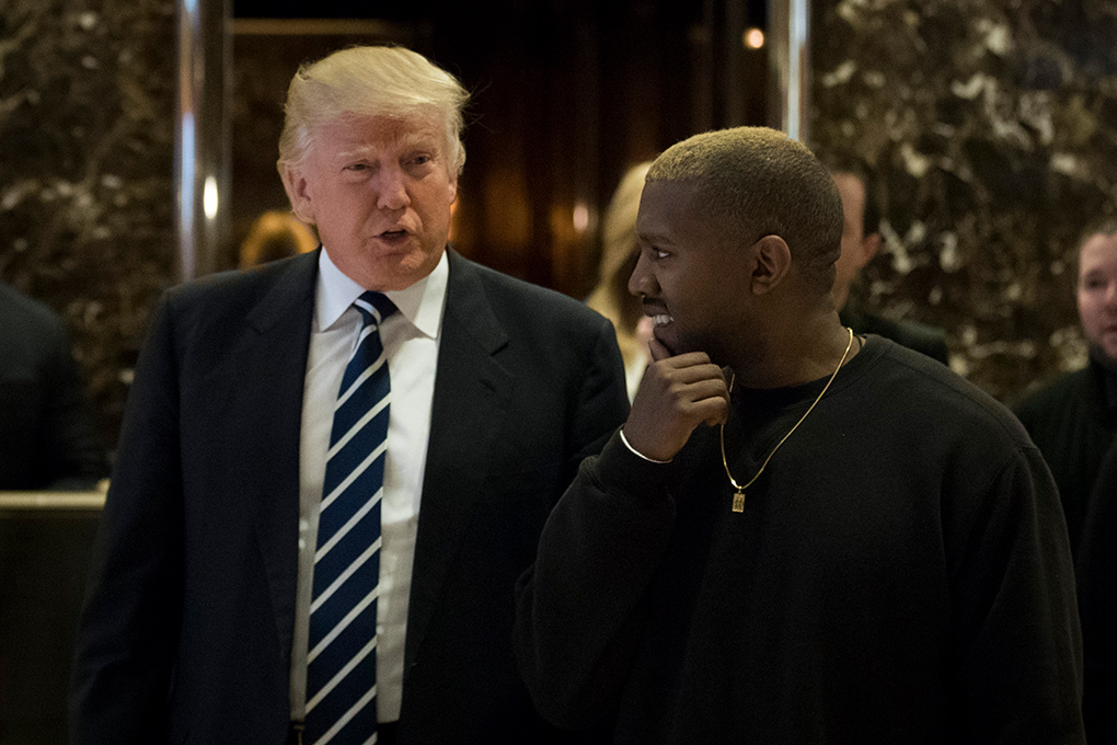 Former President Trump and Kanye West