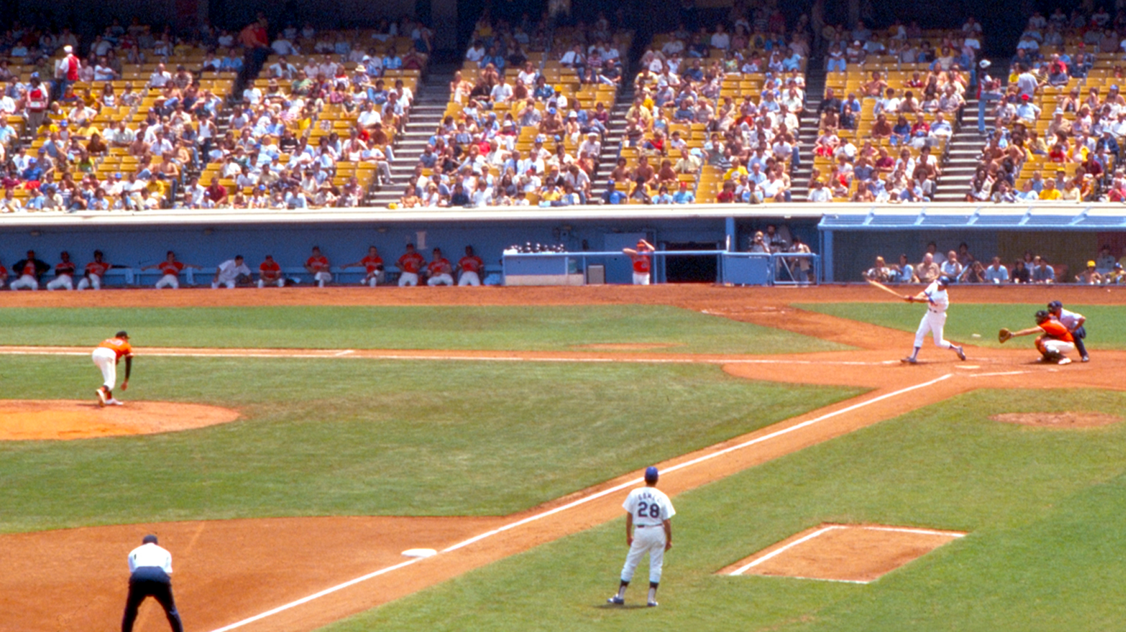 Dodgers vs. Giants baseball game August 1977