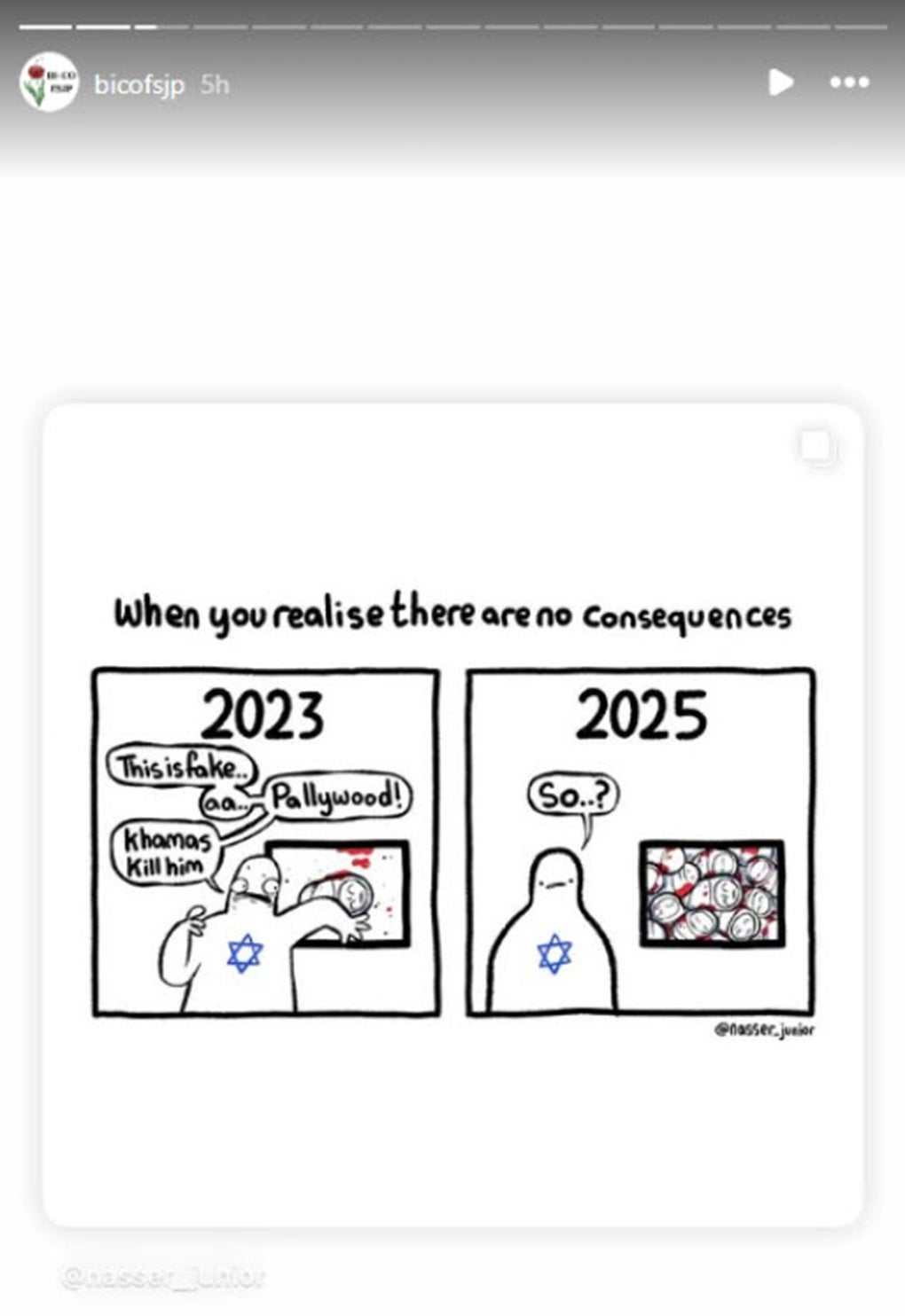 Bico antisemitic story Jewish star