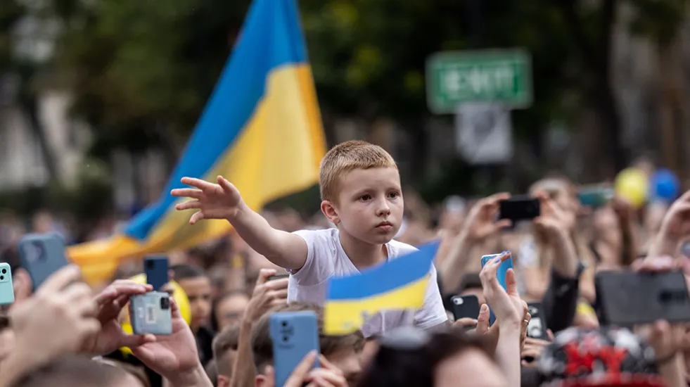 Moment of Hope Bravery of People of Ukraine