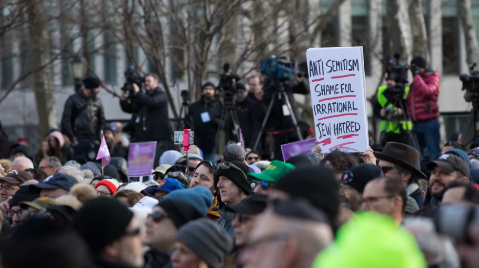 Participants of No Hate No Fear Rally NYC display irrational hatred