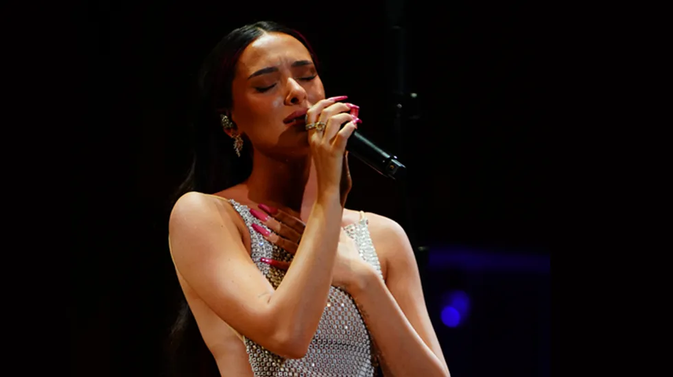 Israeli singer Eden Golan sings at ADL In Concert Against Hate