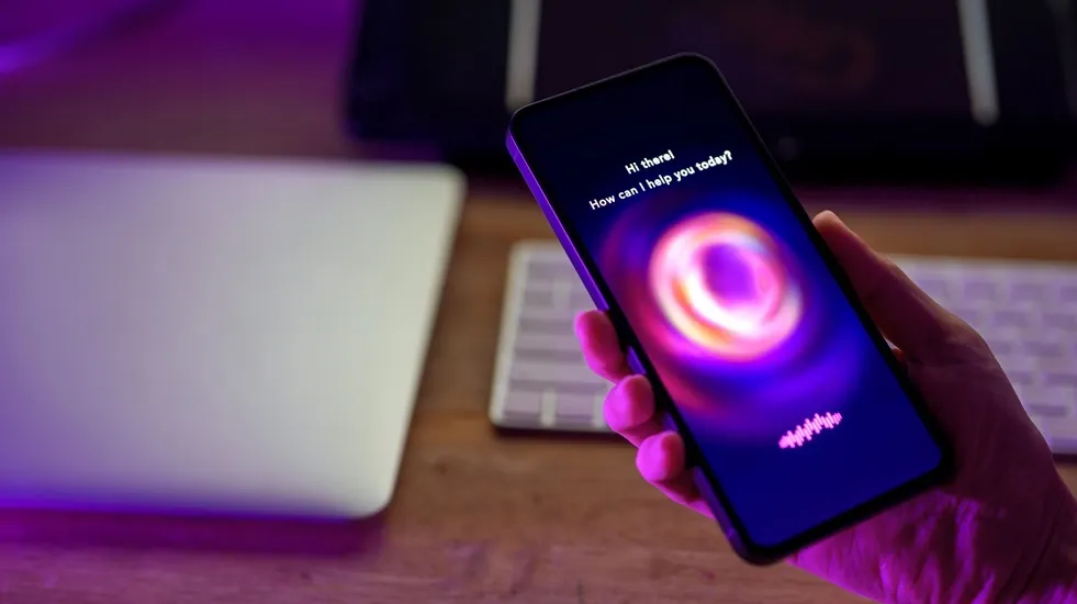 Photo: Mobile photo with an AI chatbot