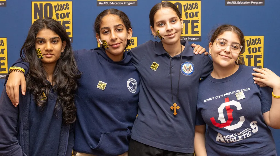 Students at a No Place For Hate Event