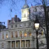 New York City Hall at night