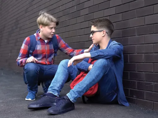 Kind Teenage Boy Starring a Friendship with Bullied Student