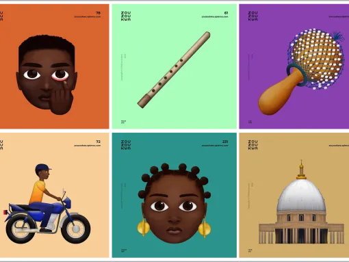 Emojis depicting West African culture