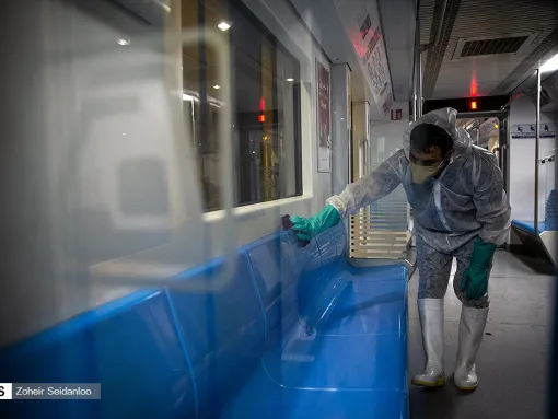 Disinfection of Tehran's Metro