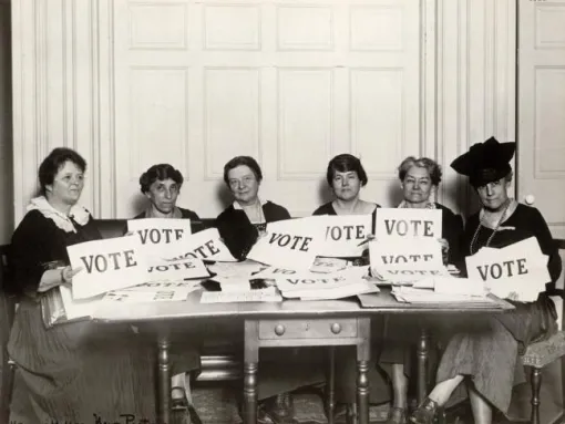 Women's Suffragists in the early days of the movement