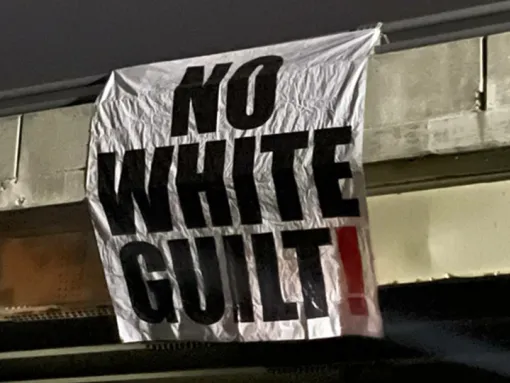 White supremacist banner