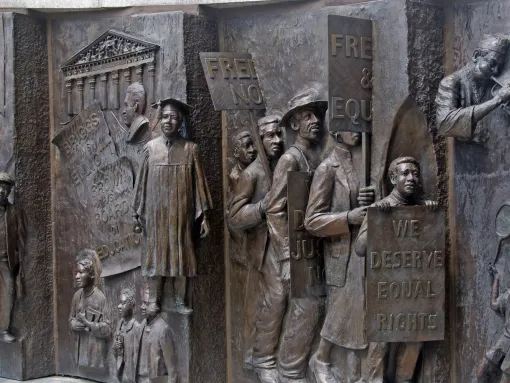 Part of the African American History Monument in Columbia, SC