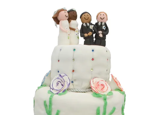 Same-Sex Couples Wedding Cake
