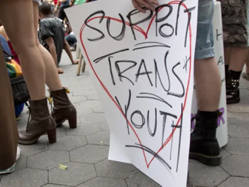 Support Trans Youth Sign NY