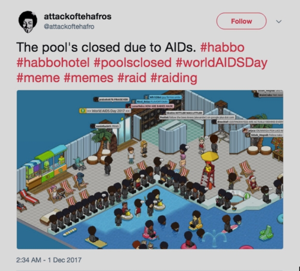 A tweet about the “Pool’s Closed” meme from 2017. 