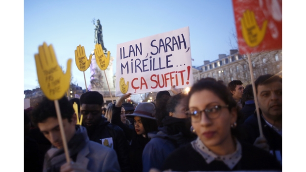 Anti-Semitism protests in France in February 2019