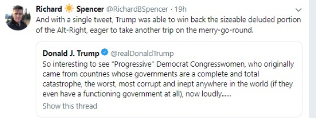 richard spencer tweet trump