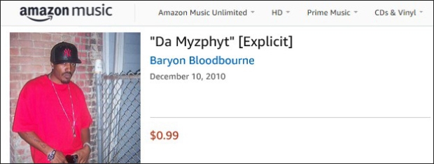 Baryon Bloodbourne song on Amazon Music