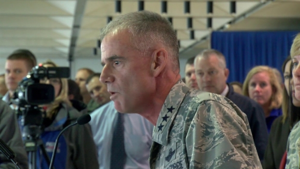 Lt. Gen Jay Silveria speaks to Air Force cadets