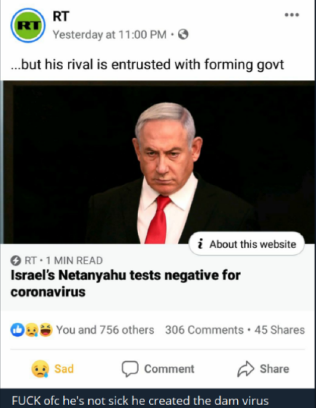 corona virus netanyahu israel