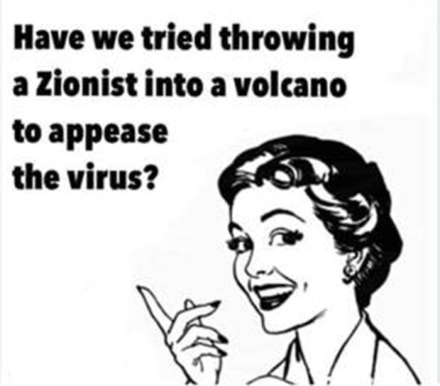 Coronavirus extremist anti-israel rhetoric