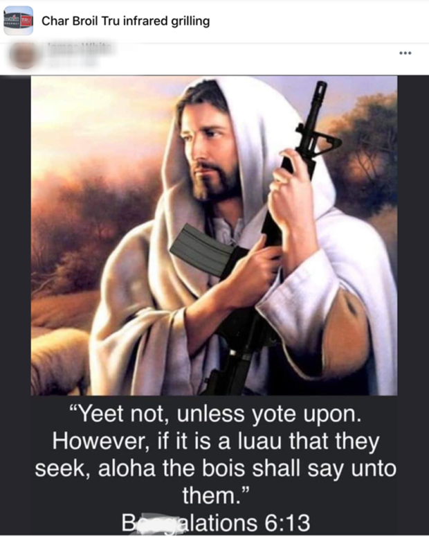 Content from the extremist Boogaloo movement has resurfaced on Facebook