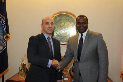 Atlanta Mayor Kassim Reed with ADL National Director Johnathan Greenblatt