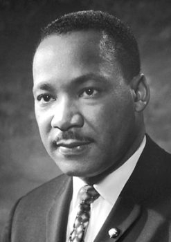 Rev. Martin Luther King, Jr. Source: Wikipedia