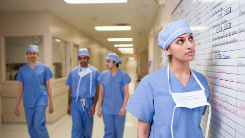 surgeons at a hospital