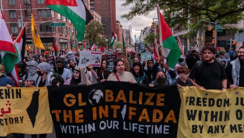 Chants of 'Death to Zionists,' Hamas Flags and Support for 10/7 Attack Mark Some Nakba Day Rallies