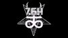 The logo for 764 in gray text over the Leviathan Cross, also known as Satan's Cross.